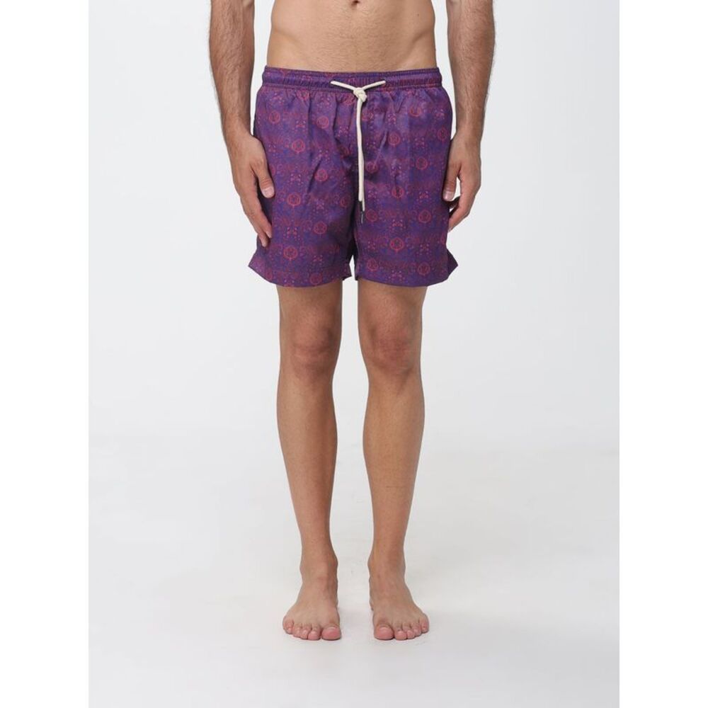Peninsula Men Short Ethnic Pattern Swim Shorts Peninsula With Drawstring Waist